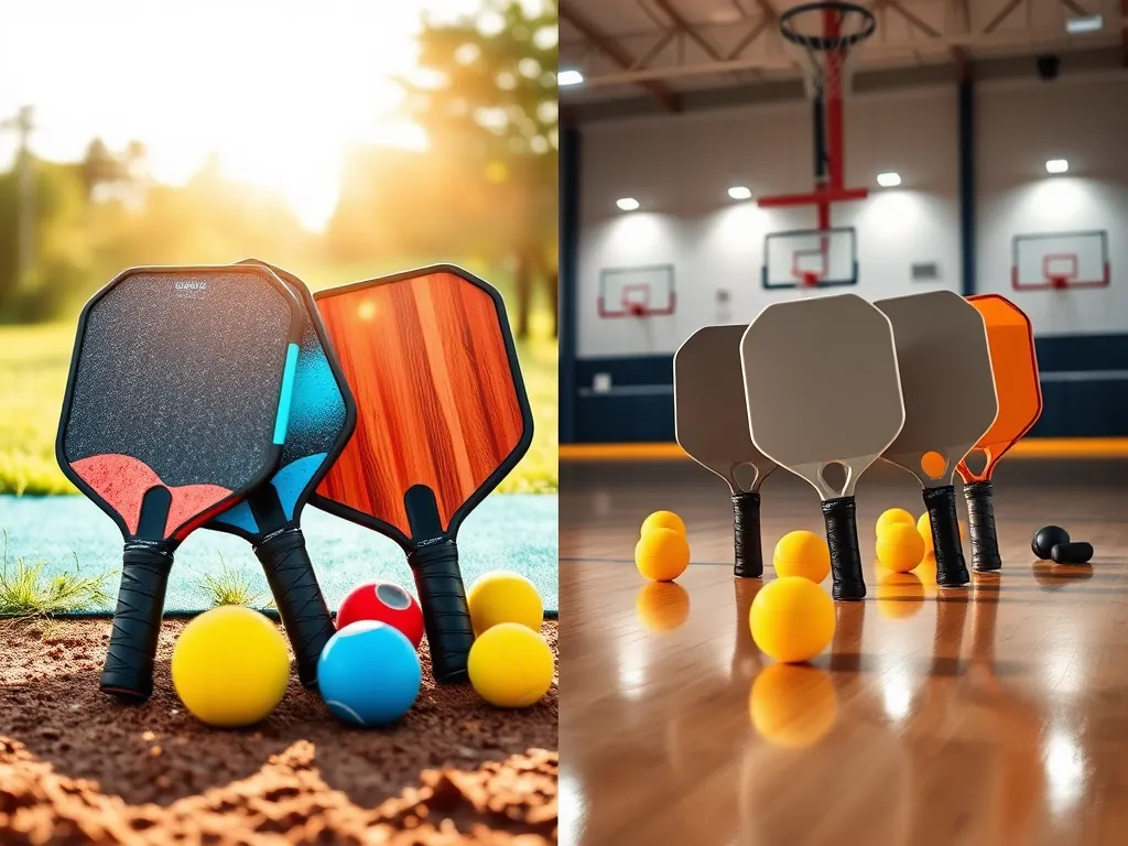 Outdoor vs. Indoor Pickleball Equipment: Key Differences